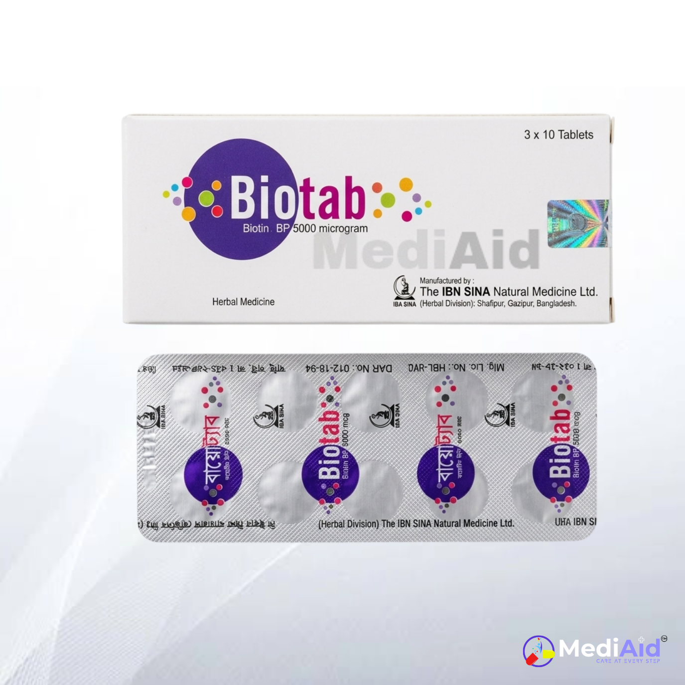 Biotab 5000 mcg | Tablet | বায়োট্যাব | Ibn Sina Pharmaceuticals Ltd